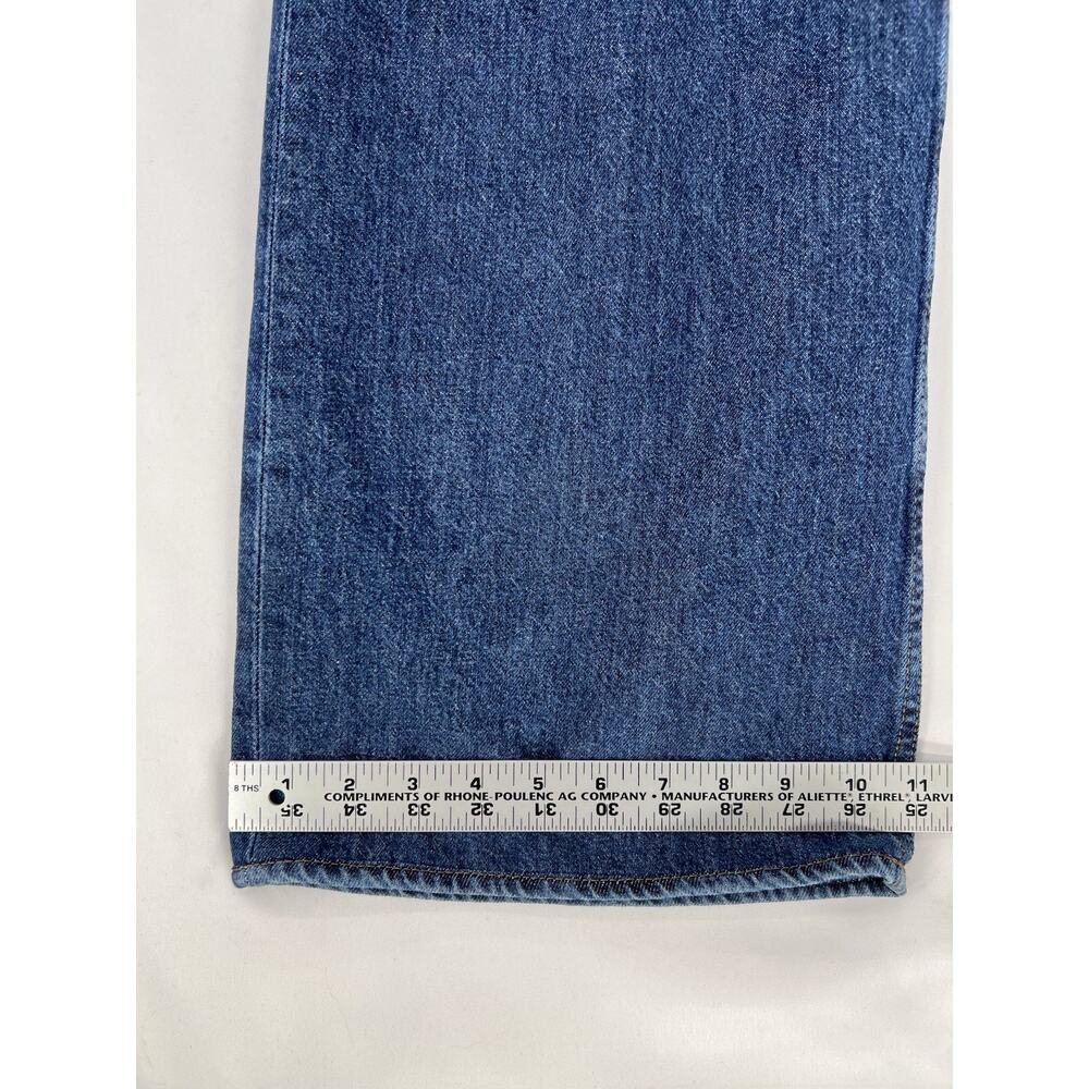 ANINE BING Carrie Wide Leg Jeans Womens 29 High Rise Pleated Cotton Denim - Picture 10 of 14